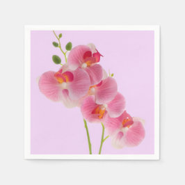 De Papel Guardanapo Orquídea Pastel