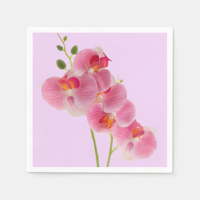 De Papel Guardanapo Orquídea Pastel (Frente)