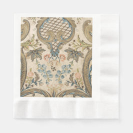 De Papel Guardanapo para Lanche com Estampa Floral e Moeda