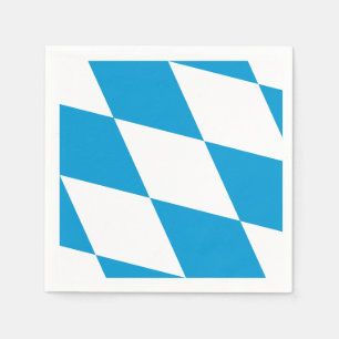 De Papel Guardanapo para Oktoberfest, Bandeira Bávara.
