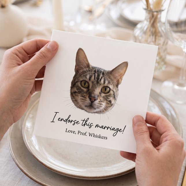 De Papel Guardanapo Pawvow (Paper Cocktail Napkin - Held in Hands)
