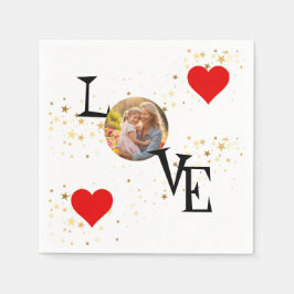 De Papel Guardanapo personalizado com Mamãe e minha foto