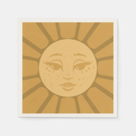 De Papel Guardanapo Vintage Sun