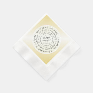 De Papel O amor cristão Dourado é guardanapo pacientes do
