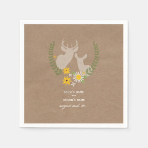 De Papel O cartão inspirou guardanapo do casamento dos
