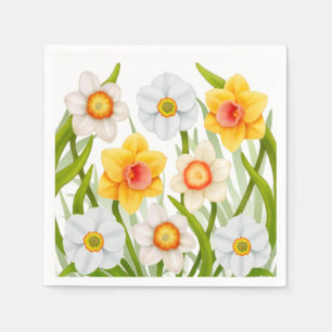 De Papel O Daffodil do primavera floresce guardanapo