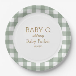 De Papel Prato Circular Baby-Q Ginga Verde 2