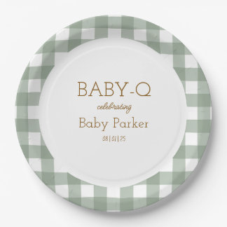 De Papel Prato Circular Baby-Q Ginga Verde 2