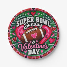 Prato do Dia dos Namorados do Super Bowl