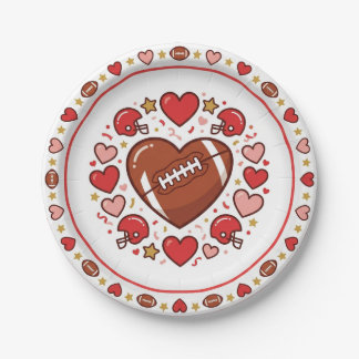 De Papel Prato fofo do Dia dos Namorados e Super Bowl