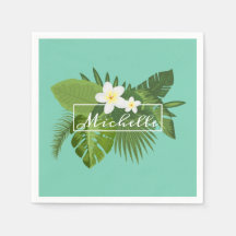 Quadro Floral Tropical Personalizado | Guardanapo