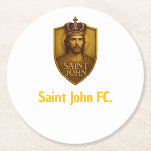 De Papel Redondo Porta-Copo Saint John FC.