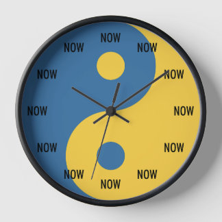 De Parede Símbolo Yin & Yang Agora Relógio Mindful Python Co