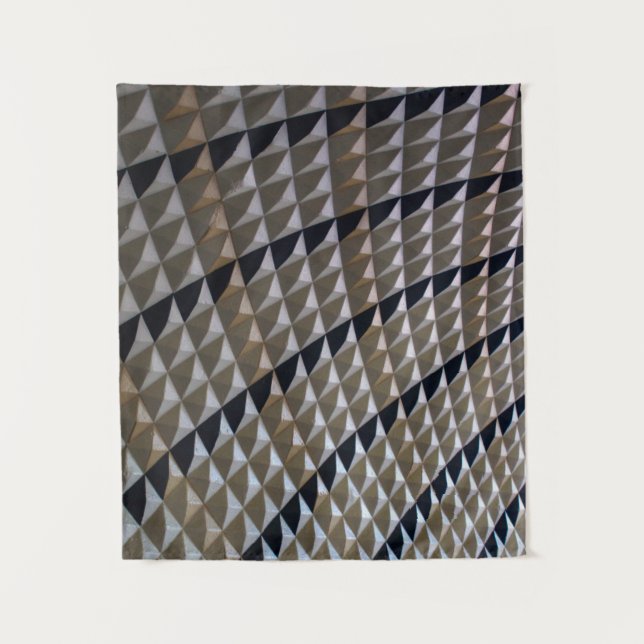 De Parede tapete branco, preto e castanho (Frente)