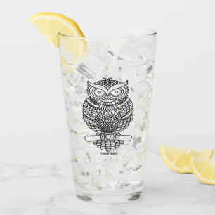 De Pint Copo Owl - Glass (preto)