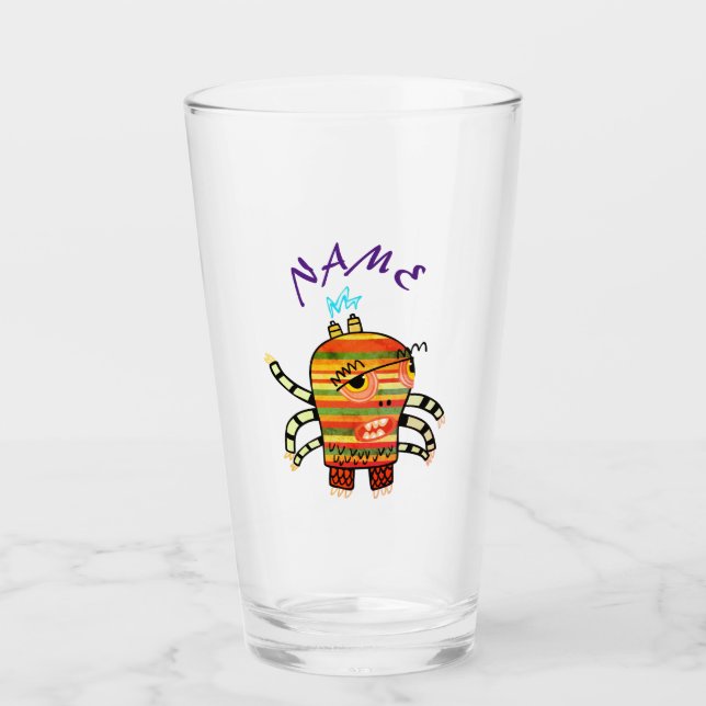 DE PINT COPO PARA BEBER DIY HAPPY MONSTER (Frente)