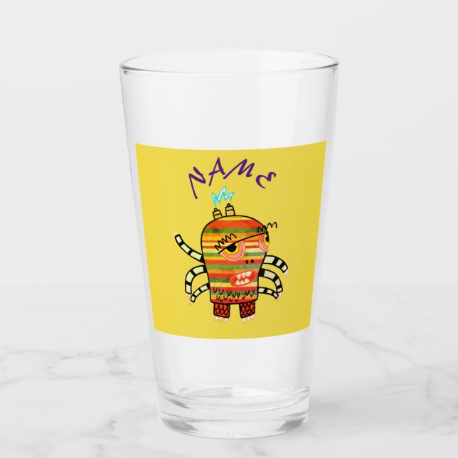 DE PINT COPO PARA BEBER DIY HAPPY MONSTER (Frente)