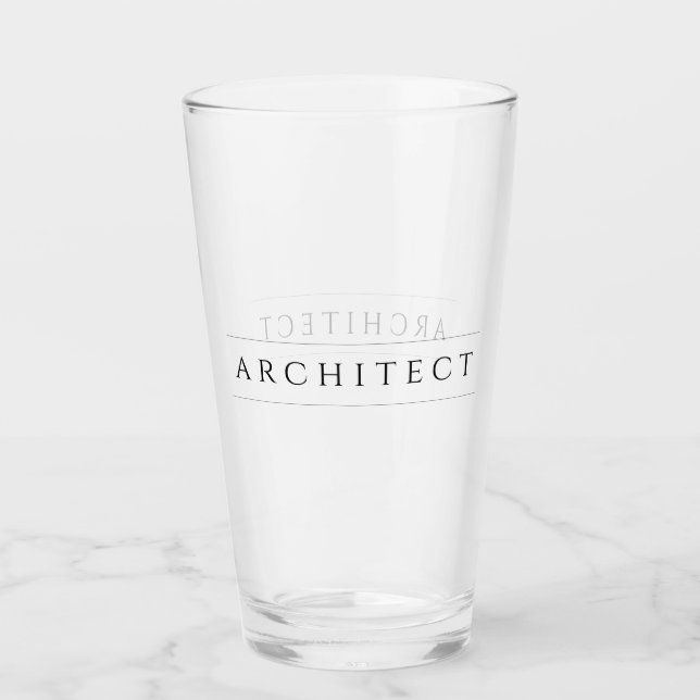 De Pint Copo para Bebida ARCHITECT / Preto (Frente)