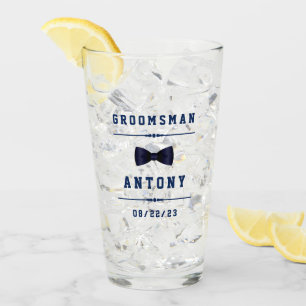 De Pint Copo para Noivo Azul Escuro com Nome Personalizado