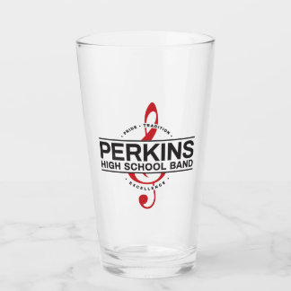 De Pint Logotipo da Banda Perkins em Copo