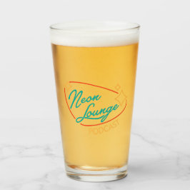 De Pint Logotipo da Neon Lounge em Copo