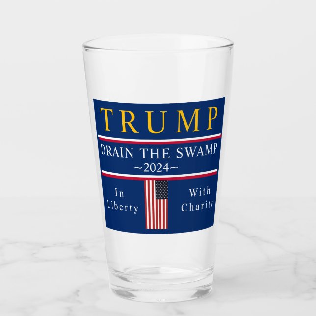 De Pint Trump Drenar o Pântano Copo (Frente)