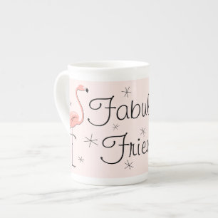 De Porcelana Amigo Fabuloso Flamingo Pink! caneca