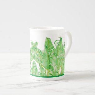 De Porcelana Banana sai com caneca chinesa óssea