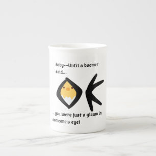 De Porcelana Brilho no Olho - Caneca Divertida 10oz Efeito Boom