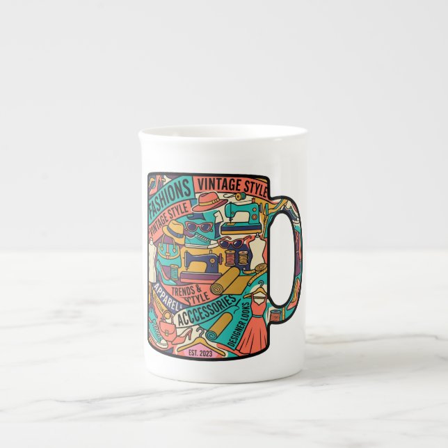 De Porcelana caneca (Frente)