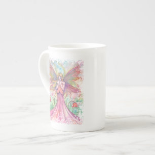 De Porcelana Caneca Alta Fada Flor Silvestre