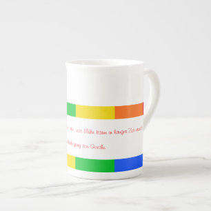 De Porcelana Caneca Arco-íris