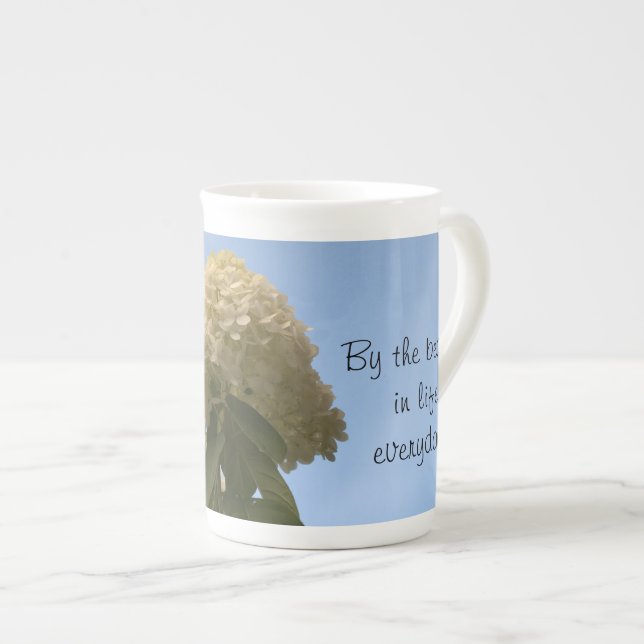 De Porcelana Caneca Be Inspired Lime Hydrangea (Frente Esquerda)