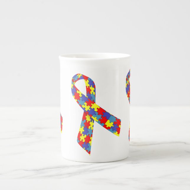 De Porcelana Caneca Bone China laço (Frente)