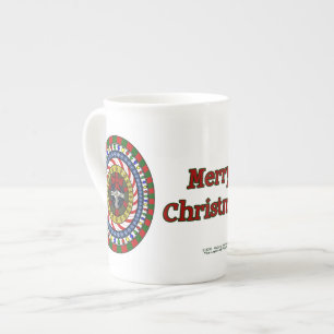 De Porcelana Caneca brincalhão da especialidade do Natal