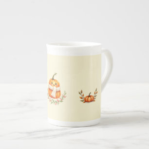 De Porcelana Caneca com design "Abobrinha Feliz".
