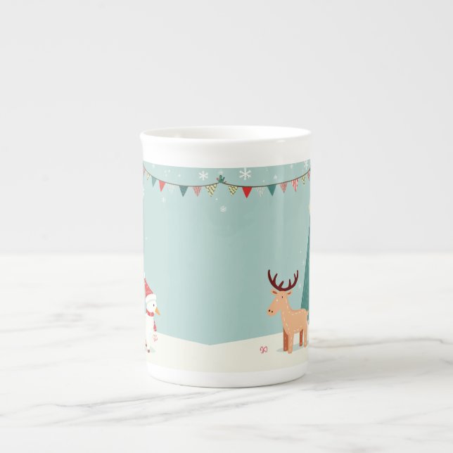 De Porcelana caneca comemorativa do natal (Frente)
