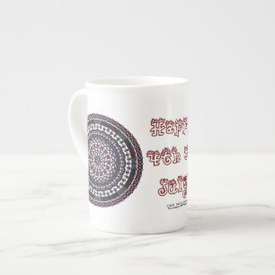 De Porcelana Caneca conectada da especialidade do Dia da