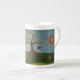 De Porcelana Caneca das cores verdadeiras