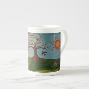 De Porcelana Caneca das cores verdadeiras