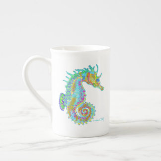 De Porcelana Caneca do cavalo marinho do arco-íris