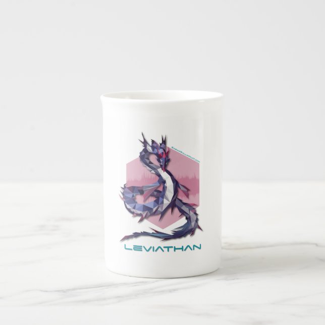 De Porcelana Caneca do dragão do Leviathan (Frente)