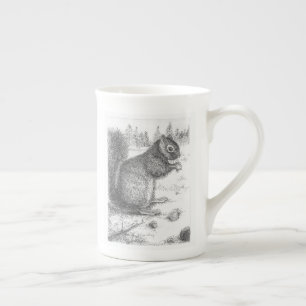 De Porcelana Caneca do esquilo para o esquerdista ou o righty