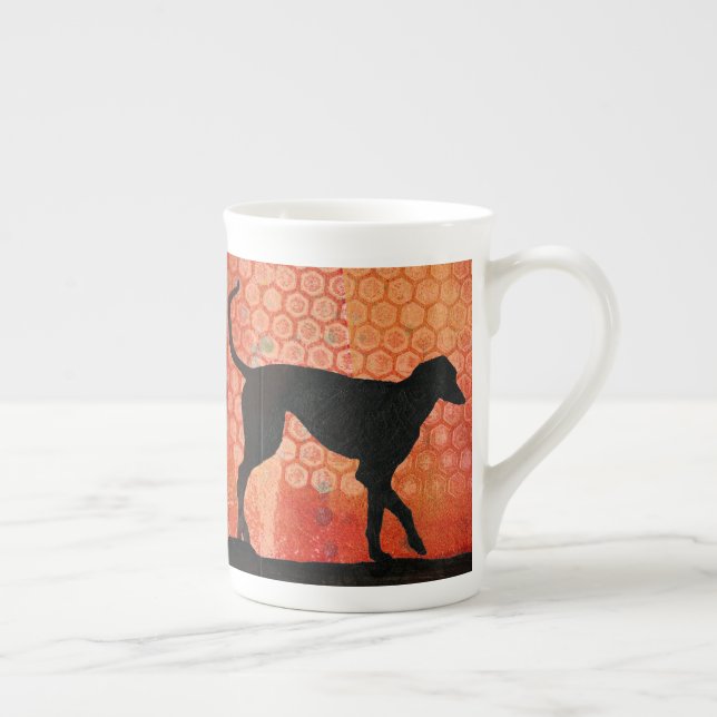 De Porcelana Caneca do greyhound presente ideal para greyhound (Direita)