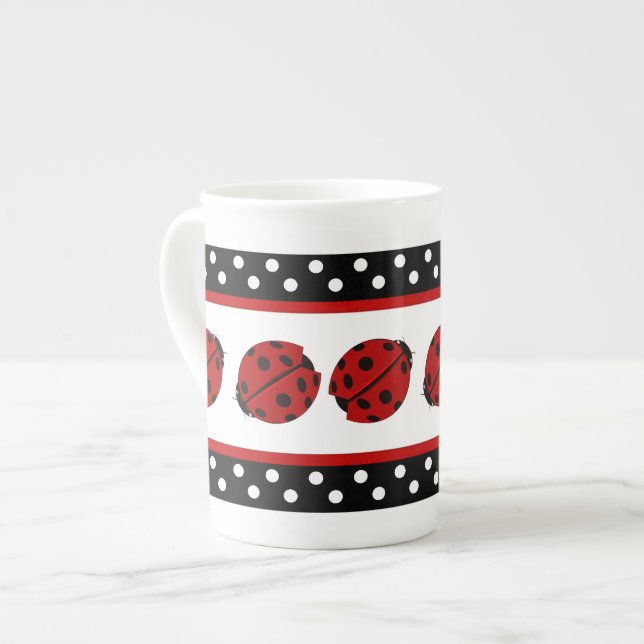 De Porcelana Caneca do joaninha (Frente Esquerda)