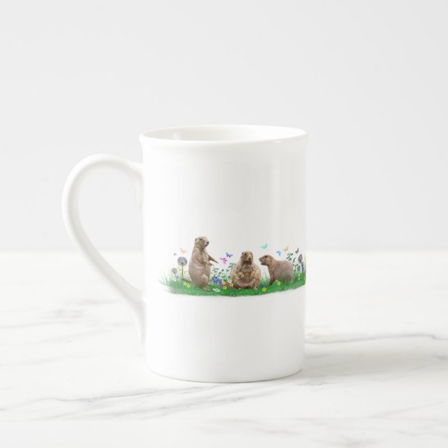 De Porcelana Caneca do Prado do Cão da Pradaria (Esquerda)