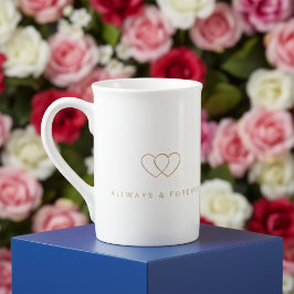 De Porcelana Caneca Elegante do Dia dos Namorados