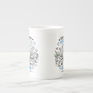De Porcelana Caneca Especial Amante do Oceano com Muitos Tentác