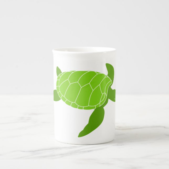 De Porcelana Caneca Especial da Tartaruga (Frente)