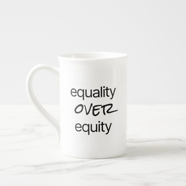 De Porcelana Caneca Especial Igualdade Sobre Equidade (Esquerda)